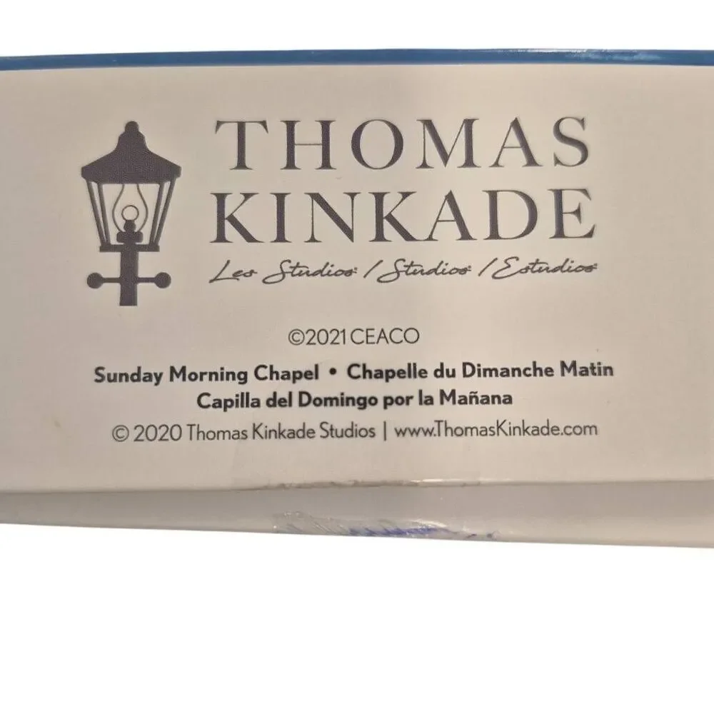 Ceaco Thomas Kinkade Sunday Morning Chapel 1000 pc Jigsaw Puzzle, Box Damaged